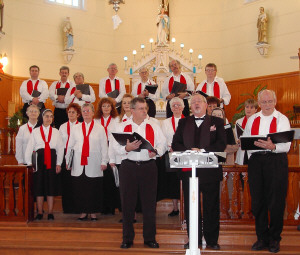 La chorale  Les Amoureux de la Musique  lors du concert  de ce dimanche